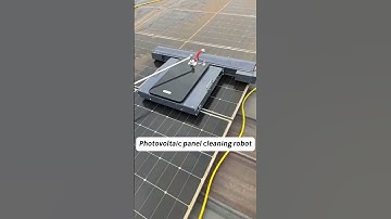 Solar Panel Cleaning Robot Demo: Cleans High Panels Flawlessly