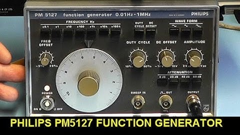 Scullcom Hobby Electronics #17 - Philips PM5127 Function Generator Repair & Teardown