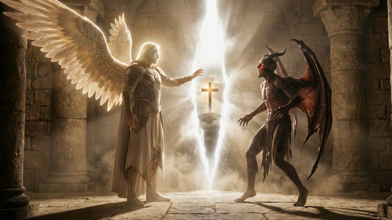 O momento em que o véu se rasgou — A cruz e o impacto invisível no mundo espiritual