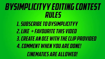 Contest #1 // 100 Subs Editing Contest! [CLOSED]