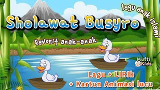 Sholawat busyro ❤ lagu anak islami dengan LIRIK   animasi kartun shalawat anak-anak balita PAUD TK