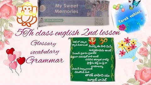 5th English content / 2nd lesson / AP TET /DSC / @tarakvahinitetdsc8110