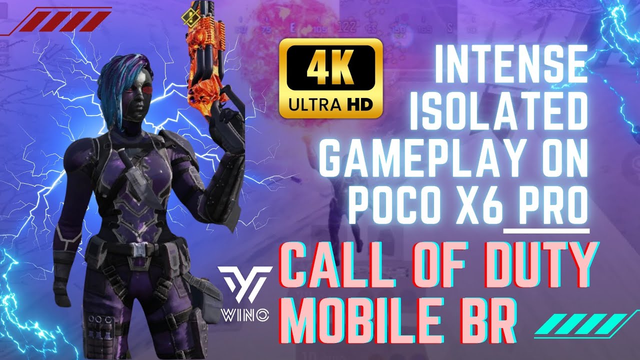 🔥AMAZING GAMEPLAY ISOLATED en 4K sur POCO X6 PRO | Call of Duty Mobile BR🔥