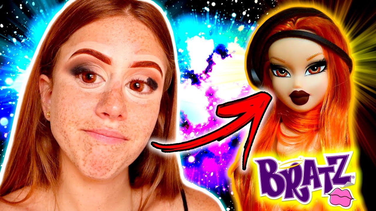 Imitei a MAKE da BONECA BRATZ! 🔥🔥🔥DESAFIO🔥🔥🔥