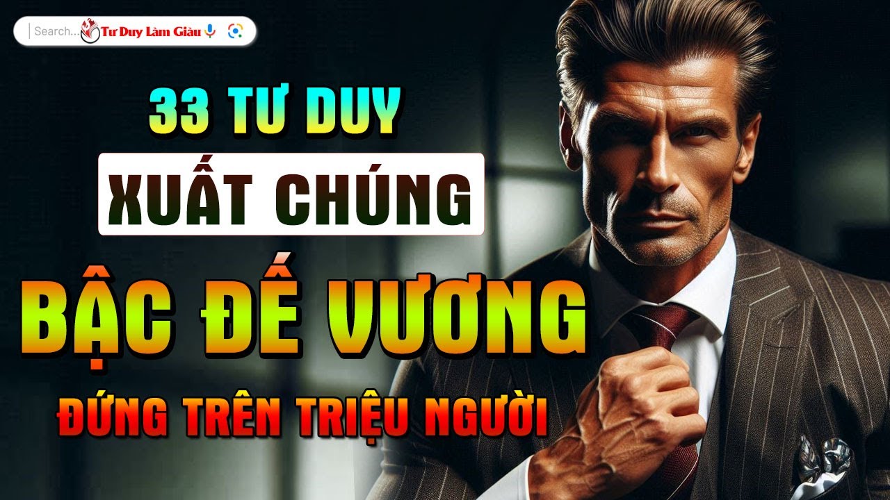 33  Tư Duy Xuất Chúng Của Bậc Đế Vương - Giúp Bạn Đứng Trên Triệu Người | Tư Duy Làm Giàu