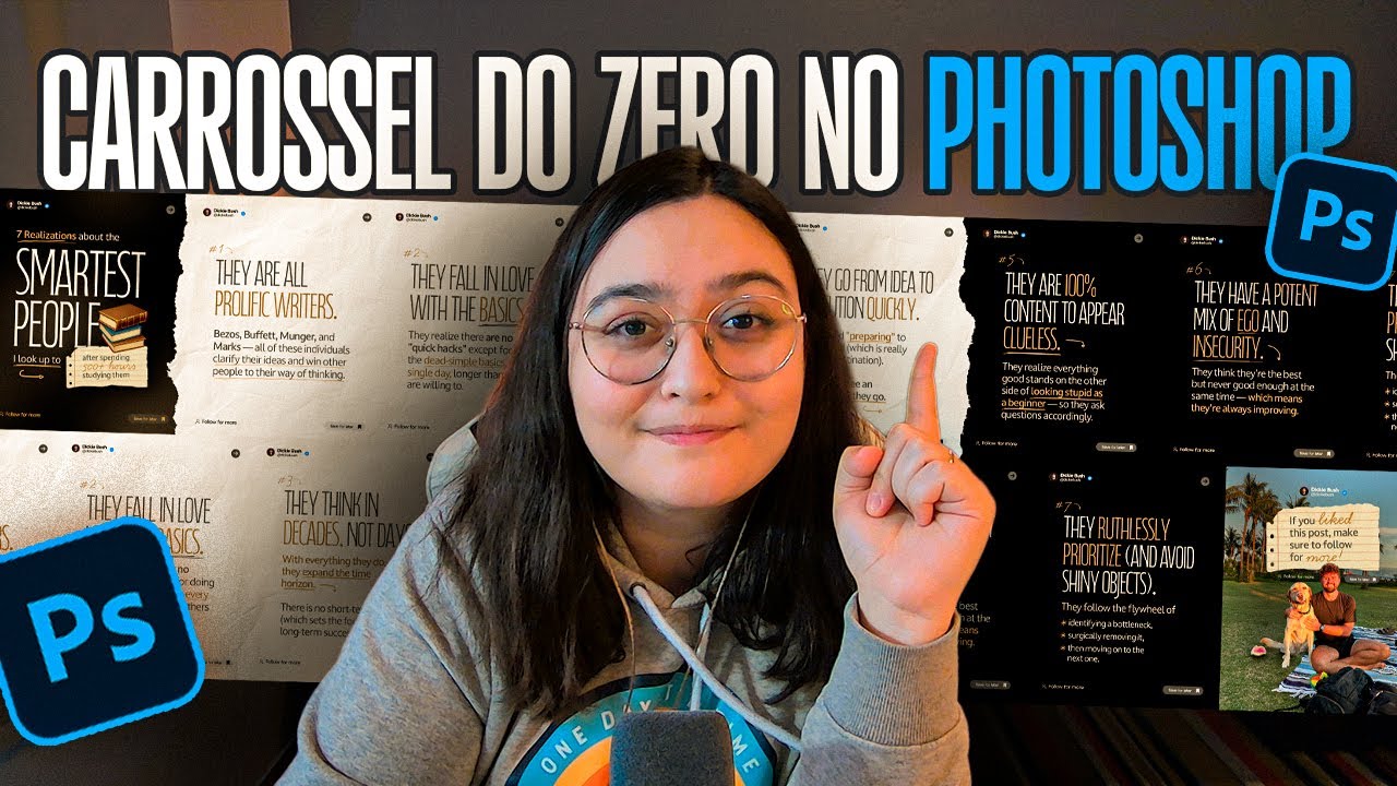 Fazendo POST CARROSSEL para CLIENTE REAL no Photoshop!