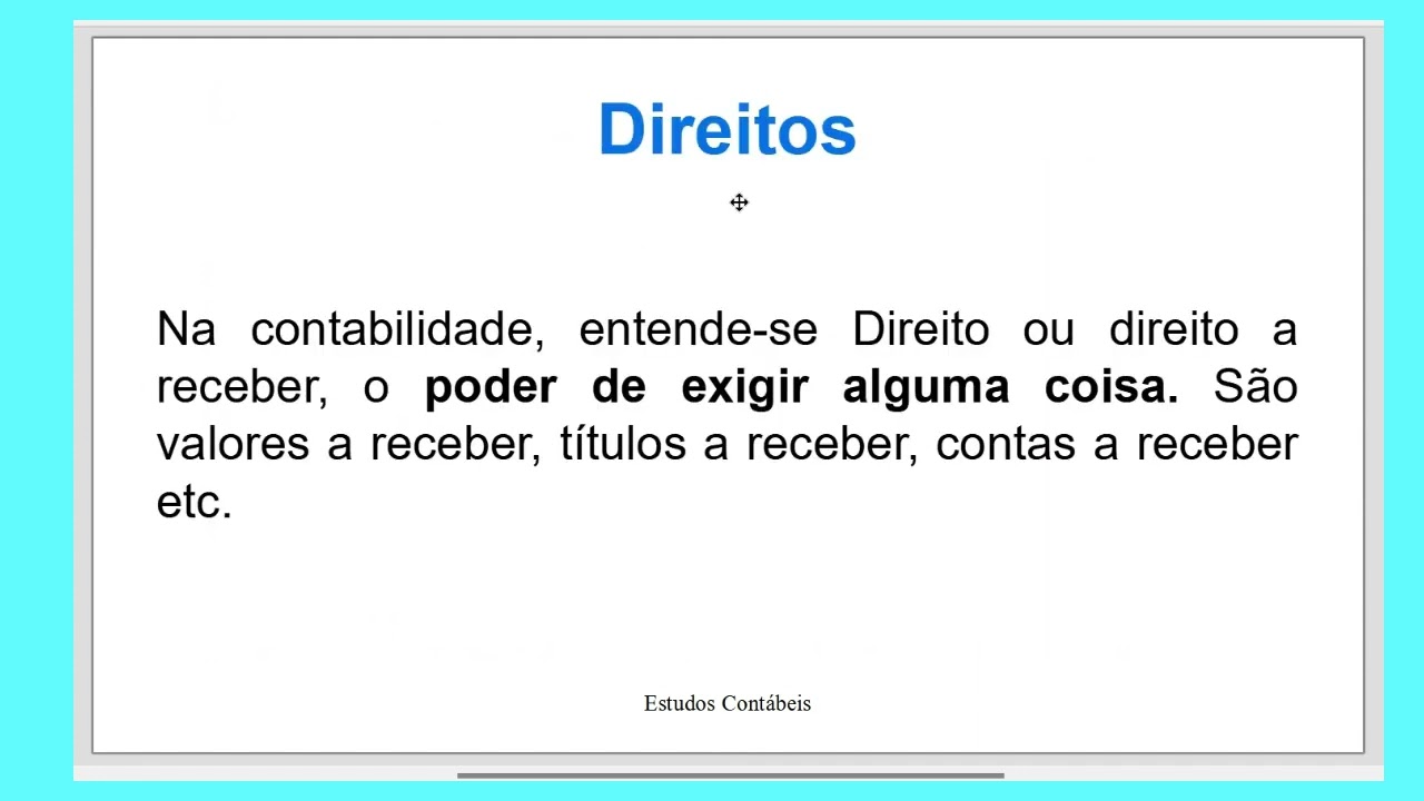 Bens, direitos e obrigações (Elementos do Patrimônio)