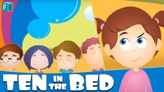 ten in the bed nursery rhyme flickbox kids songs