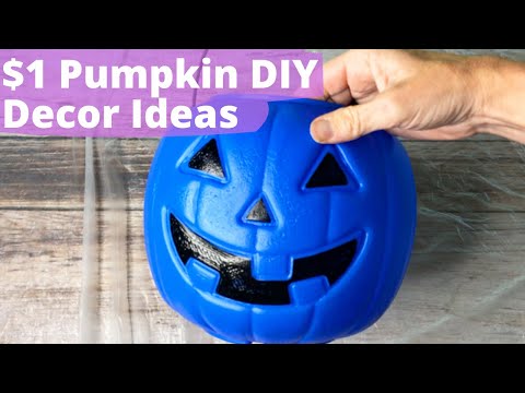 14 Crazy Cool Ways To Decorate $1 Plastic Pumpkins | Hometalk