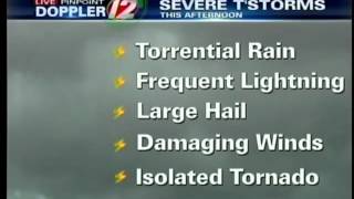 Live Pinpoint Doppler Weather Alert Cut In