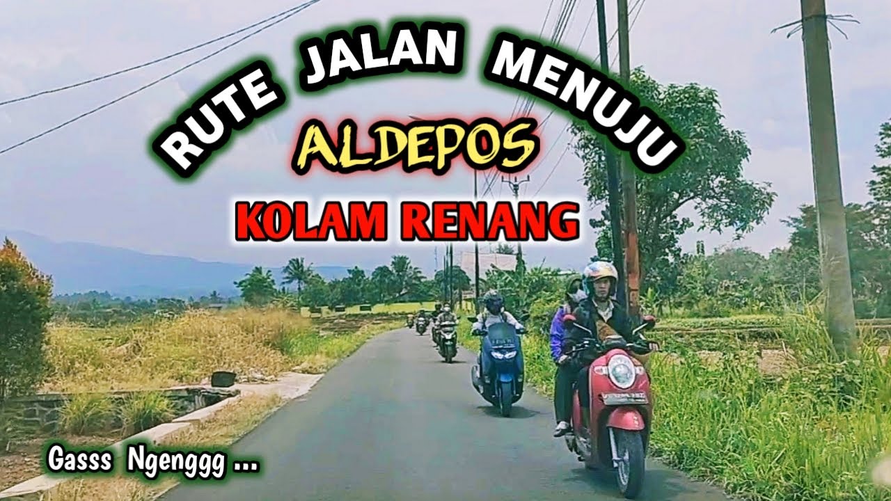 JALAN MENUJU KOLAM RENANG ALDEPOS di Bawah Kaki Gunung Salak