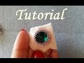 Tutorial incastonatura Embroidery peyote di un cristallo