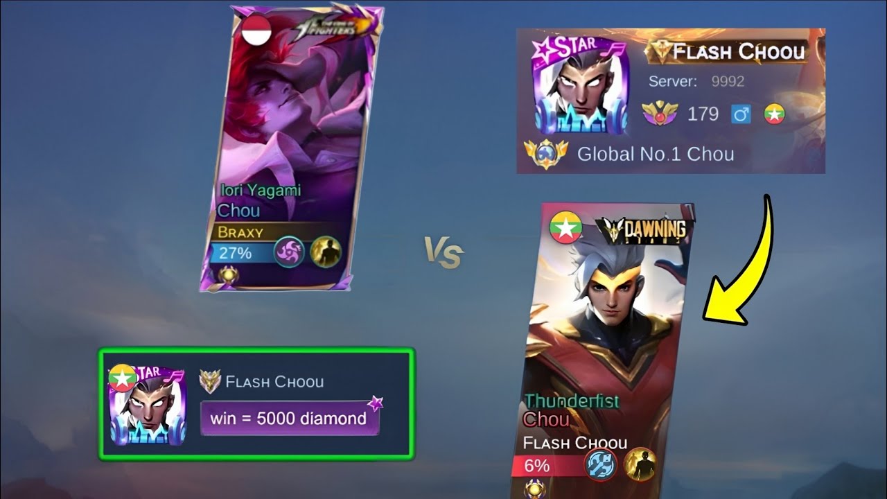 BRAXY VS FLASH CHOOU TOP GLOBAL (he destroy me) - MLBB