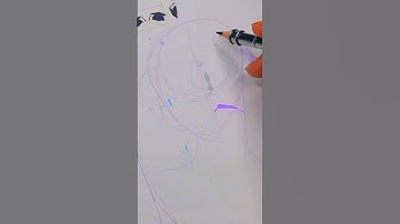 One way to hide marker bleeds #sketchbook #shorts #acrylic #markers #art #artist