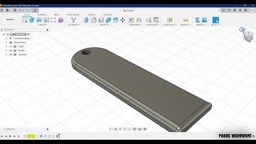 Designing a Keychain in Autodesk Fusion 360 Tutorial
