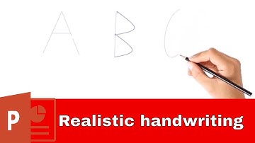 How to create REALISTIC Hand Writing  Animation in Microsoft PowerPoint