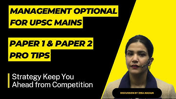 How to Prepare for UPSC Management Optional | Management optional for UPSC Strategy by Diademy IAS