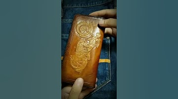 Leather biker wallet $57, 77