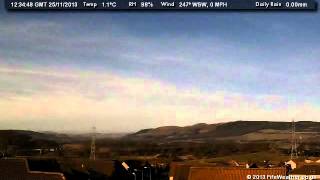 25 November 2013 - Weathercam Timelapse - Fifeweather.co.uk