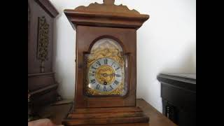 Quarter repeating clock with verge escapement