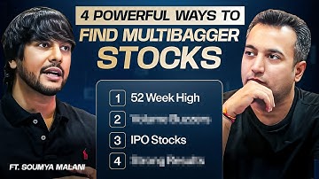 Learn 4 Ways to Find Powerful Multibagger Stocks! | Ft.Soumya Malani | ‬MastersInOne - EP 55