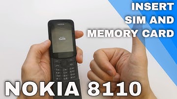 How to Set up the Nokia 8110 Phone and Insert Sim Card
