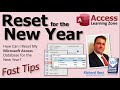 How Can I Reset My Microsoft Access Database for the New Year?
