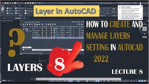How to used Layer in  AutoCAD. របៀបកំណត់​ Layer ក្នុង​ AutoCAD.