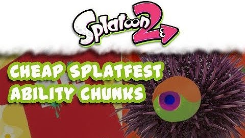 Splatoon 2 - Cheap Splatfest Ability Chunks