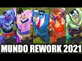 All Dr Mundo Skins Spotlight Rework 2021 (League of Legends)