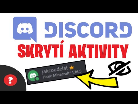 Jak SKRÝT AKTIVITU na DISCORD | Návod | PC / Discord