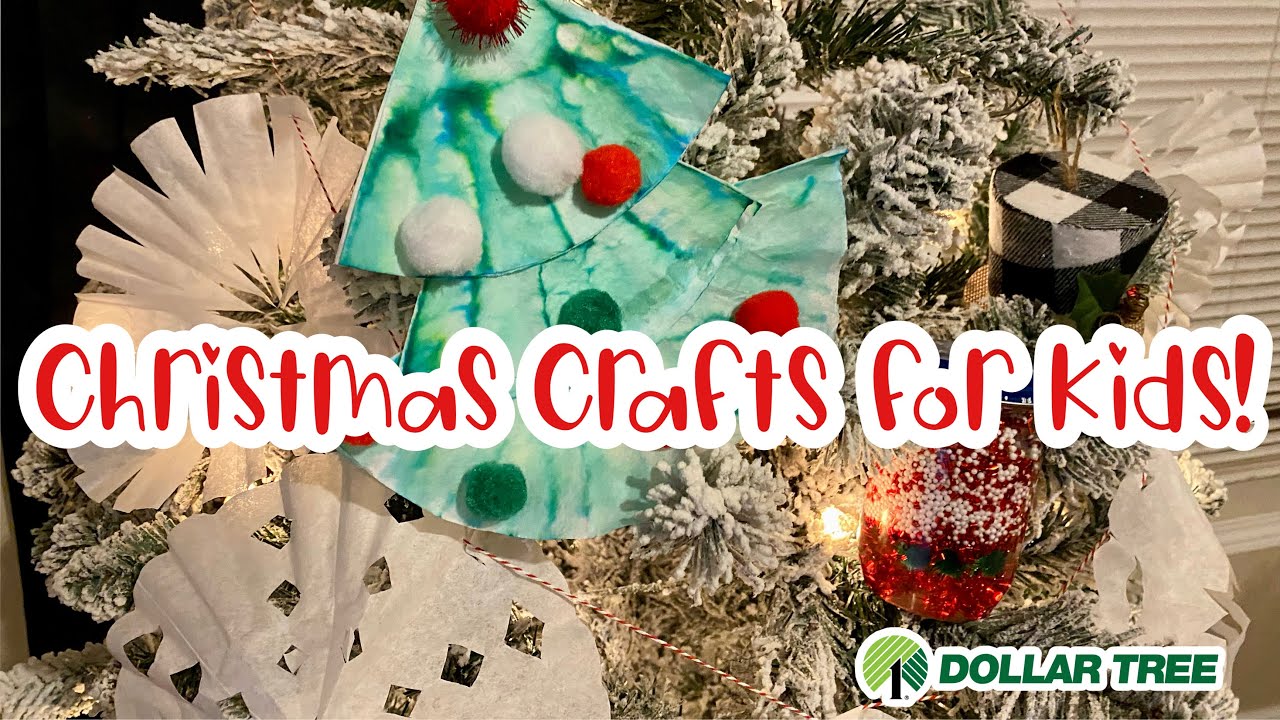 Dollar Tree Kids Christmas Crafts! 🎄 || Holiday Kids Crafts! 🎅🏽🤶🏼