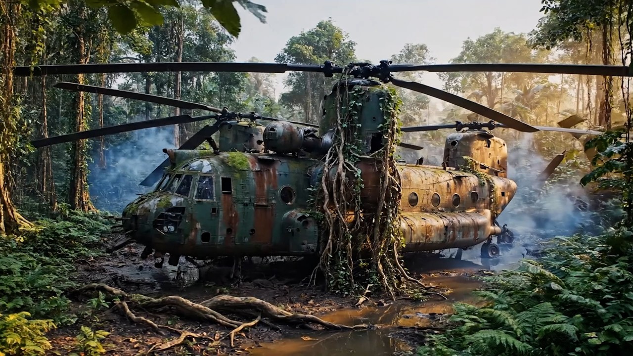 Lost 15 Years in Deep Forest – Abandoned CH-47D Chinook Fully Restored to Brand New