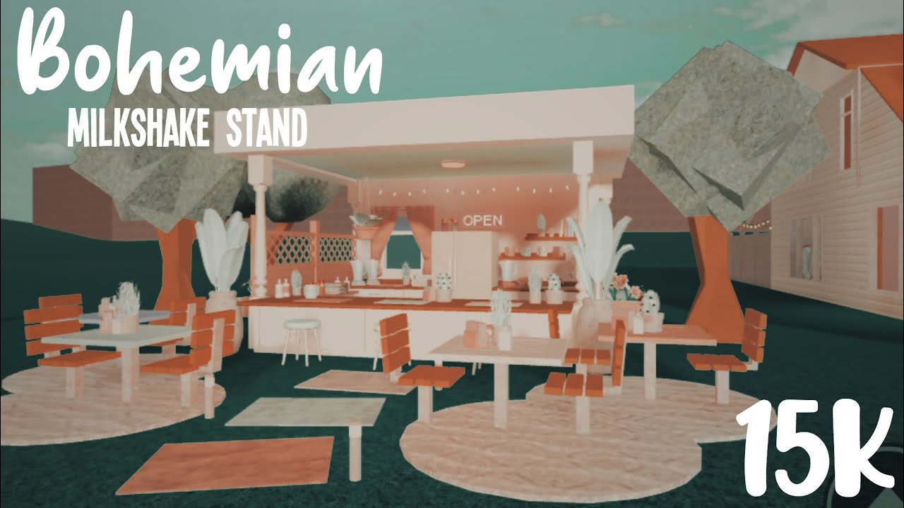 Bohemian Milkshake Stand No Game Pass Roblox Bloxburg Mobile