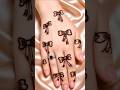 ✨ Bow Wali Mehndi Design💖 Tutorial 🌿😍 Easy & Trendy Henna Art 💫#MehndiDesign #HennaArt #Shorts