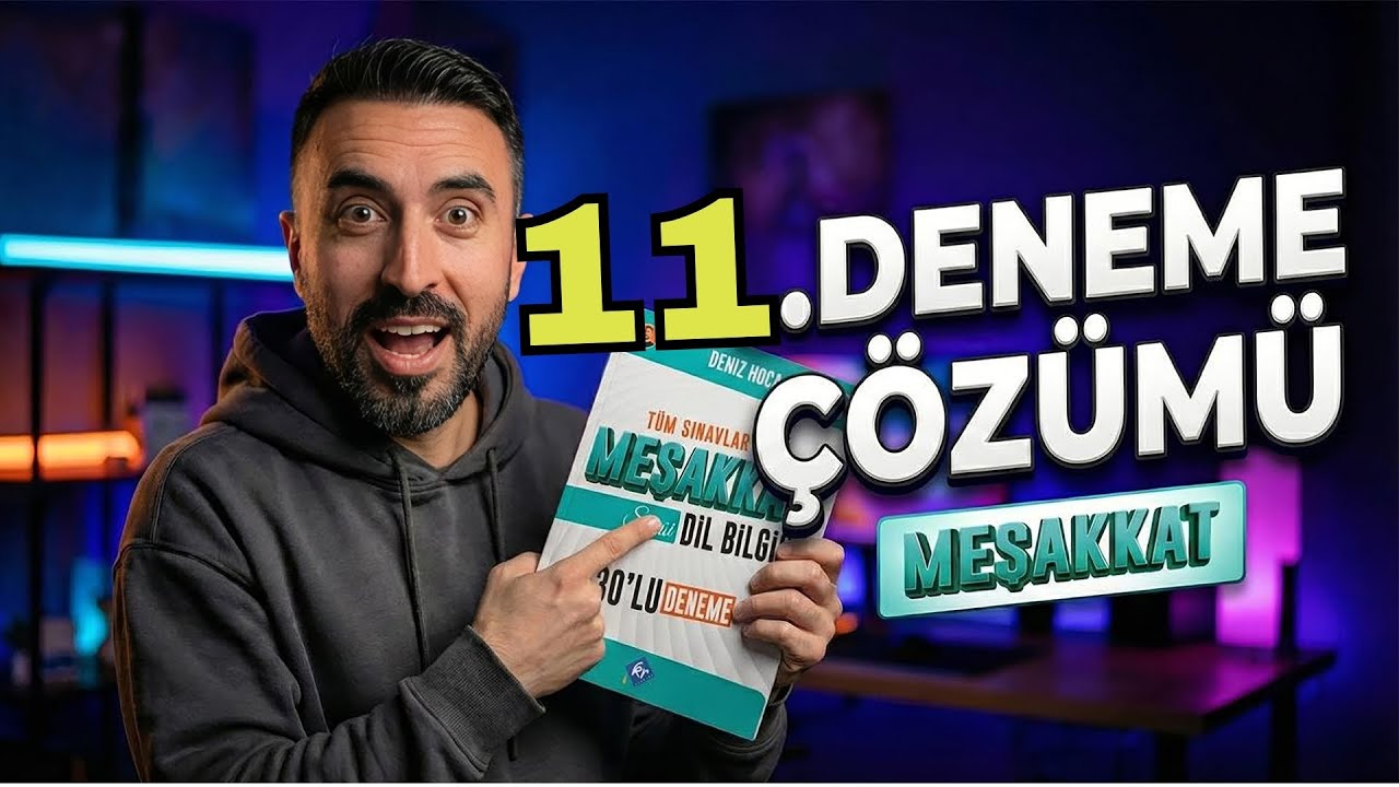 MEŞAKKAT DİL BİLGİSİ DENEME SORU ÇÖZÜMÜ 2026 (11.Deneme) / TYT-KPSS-MSÜ