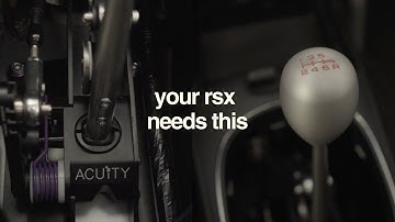 rsx type s gets acuity shifter (goodbye k-tuned)
