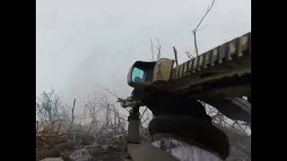 Two Ukrainian fighters VS russian assault Part 1. Heroic combat. GoPro Footage. Russo-Ukrainian War