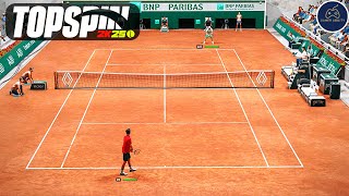 TopSpin 2K25 Gameplay Roger Federer vs Andre Agassi FULL MATCH!