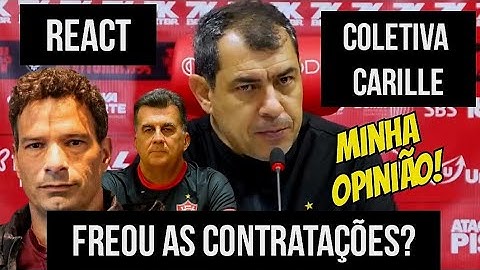 🚨 FABIO CARILLE SURPREENDE NA COLETIVA APÓS INTER 1 X 0 VITÓRIA | CRAVOU MELHORAS E EVOLUÇÃO
