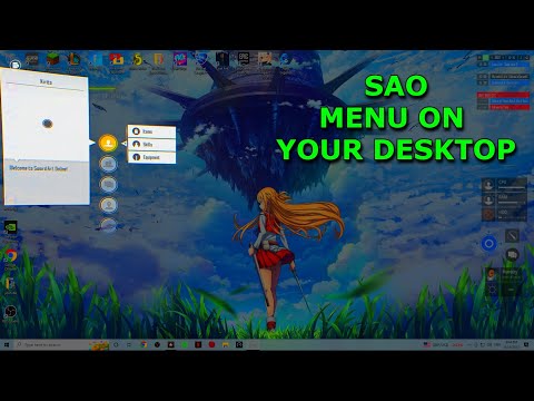 How to Creat Your Own SAO Menu on Your PC! Fast Video @hamzi456