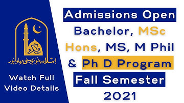 Admissions Open Bachelor, MSc Hons, MS, M Phil & Ph D Program Fall Semester 2021 | Pace Programing