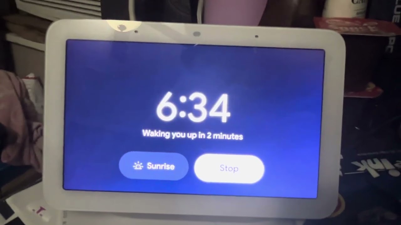 Google nest hub alarm