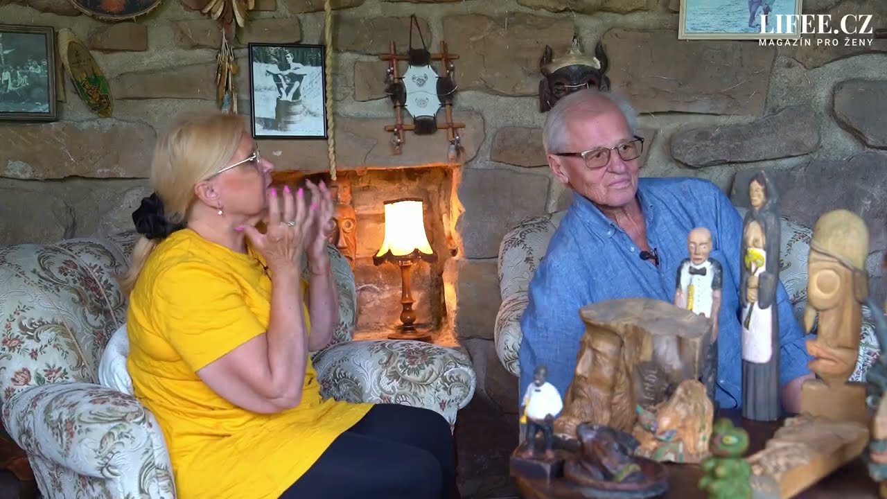 Laďa Kerndl nás pozval do svého vigvamu: Ukázal vlastnoručně vyřezanou podobiznu Karla Gotta