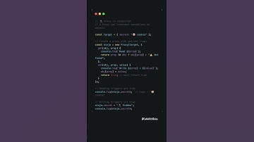 🥷 Proxy in JS: object ninja 🚀 #coding #javascript #shorts