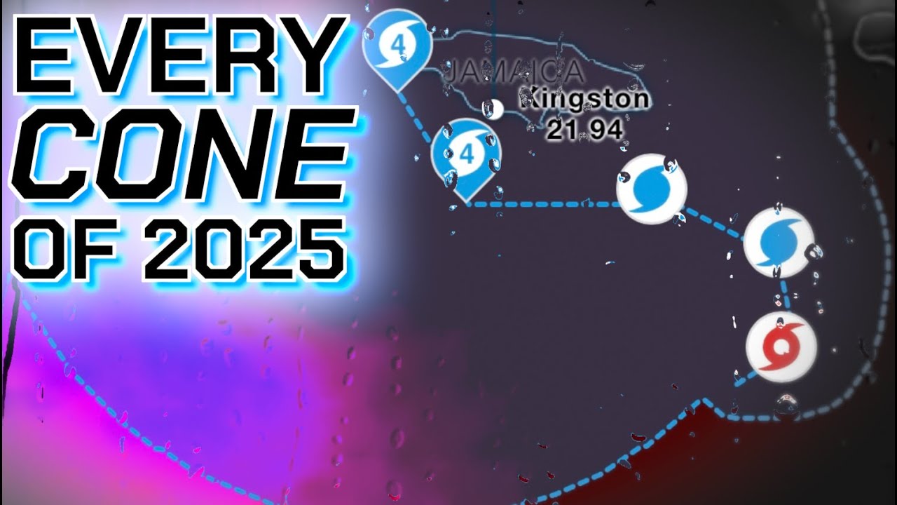 Every Forecast Cone of the 2025 Atlantic Hurricane Season - YouTube