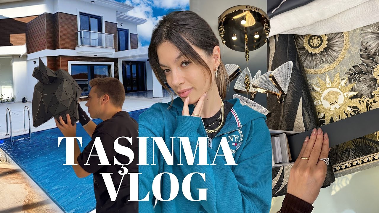 YENİ EVİMİZE TAŞINIYORUZ🏡 Taşınma Günü, Eşya Yerleştirme, Perde, Mobilya ve Duvar Kağıdı Seçiyoruz