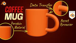 Modeling a Coffee Mug in Blender for Beginners | Blending Handle with Mug using Data Transfer