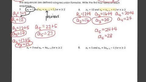 Explicit & Recursive Sequences PRACTICE VIDEO