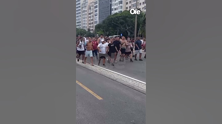 Así llegaba la barra de Fluminense para emboscar a los hinchas de Boca #copalibertadores